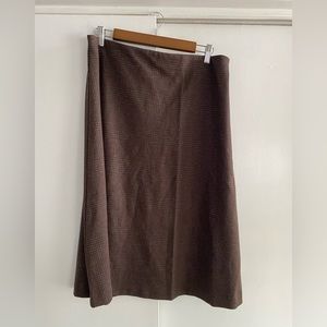Uniqlo Knit Houndstooth A-Line Skirt